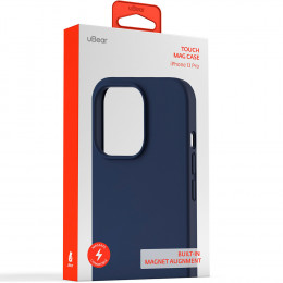 Чехол uBear Touch Mag Case силикон темно-синий (с MagSafe) для iPhone 13 Pro
