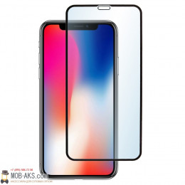 Защитное стекло 2.5D Deppa  глянец черное на экран iPhone X/Xs/11 Pro