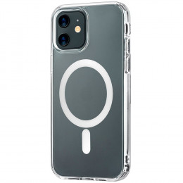 Чехол uBear Real Mag Case пластик прозрачный (с MagSafe) для iPhone 12/12 Pro