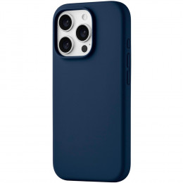 Чехол uBear Touch Mag Case силикон темно-синий (с MagSafe) для iPhone 16 Pro