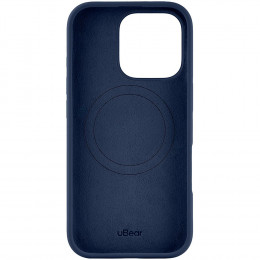 Чехол uBear Touch Mag Case силикон темно-синий (с MagSafe) для iPhone 16 Pro