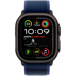 Apple Watch Ultra 2, 49 мм, корпус из титана Black Titanium, Trail Loop M/L Blue