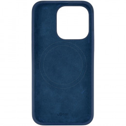 Чехол uBear Touch Mag Case силикон темно-синий (с MagSafe) для iPhone 15 Pro