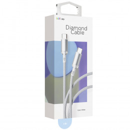 Кабель vlp Diamond (1032001) USB-C - USB-С 1,2м белый