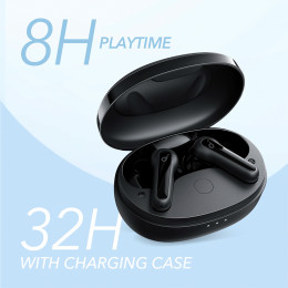 Наушники ANKER Soundcore Life P2 mini (A3944011) Bluetooth вакуумные с микрофоном черные