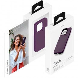 Чехол uBear накладка Touch Mag Case силикон (с MagSafe) для iPhone 16 Pro Max темно-фиолетовый