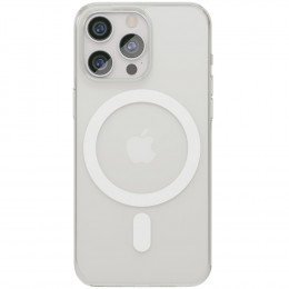 Чехол VLP накладка Diamond Case стекло/пластик (с MagSafe) для iPhone 15 Pro прозрачный