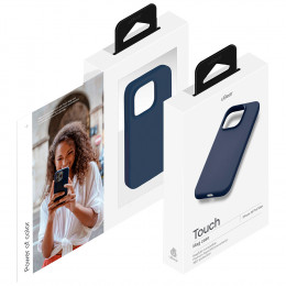 Чехол uBear Touch Mag Case силикон темно-синий (с MagSafe) для iPhone 16 Pro Max