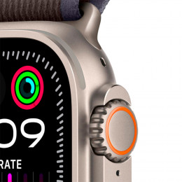 Apple Watch Ultra 2, 49 мм, корпус из титана , ремешок Trail синий/черный M/L