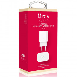СЗУ Uzay (WC20-TC-015-WH) 1 USB-C 20W,Power Delivery  белое