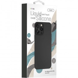 Чехол VLP накладка Liquid силикон (с MagSafe) для iPhone 14 Pro Max черный
