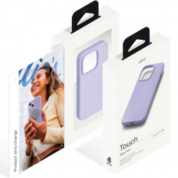 Чехол uBear Touch Mag Case силикон фиолетовый (с MagSafe) для iPhone 14 Pro Max