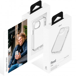 Чехол uBear Real пластик прозрачный для iPhone 15 Plus