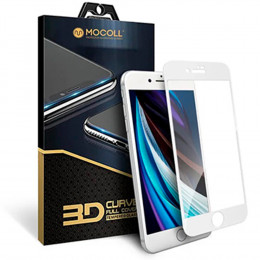 Защитное стекло Premium 2.5D Mocoll  глянец белое на экран iPhone 7 Plus/8 Plus