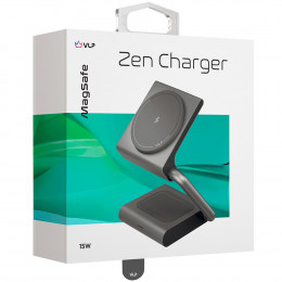 Док-станция VLP Zen Charger c Magsafe зарядкой для iPhone и AirPods 15W, серый