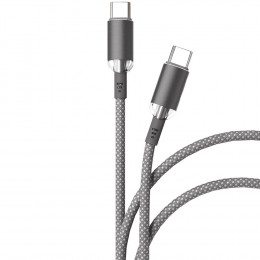 Кабель vlp Diamond (1032002) USB-C - USB-С 1,2м серый