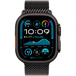 Apple Watch Ultra 2, 49 мм, корпус из титана Black Titanium, Black Titanium Milanese Loop L