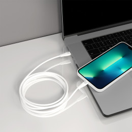 Кабель Uzay (12CL-C1809-5-WH) USB-C - Lightning 1,2м белый