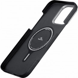 Чехол PITAKA накладка Ultra-Slim Case кевлар для iPhone 16 Pro Max черно-серый в полоску