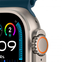Apple Watch Ultra 2, 49 мм, корпус из титана , ремешок Ocean синий