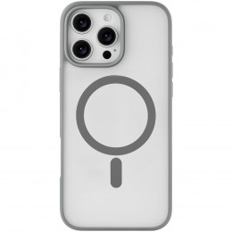 Чехол uBear Cloud Mag Case пластик серый/прозрачный (с MagSafe) для iPhone 16 Pro Max