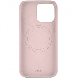 Чехол uBear Touch Mag Case силикон светло-розовый (с MagSafe) для iPhone 15 Pro Max