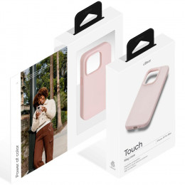Чехол uBear Touch Mag Case силикон светло-розовый (с MagSafe) для iPhone 15 Pro Max