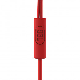 Наушники JBL (C100SL) 3.5mm. Jack вкладыши с микрофоном красные