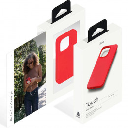 Чехол uBear Touch Mag Case силикон красный (с MagSafe) для iPhone 14