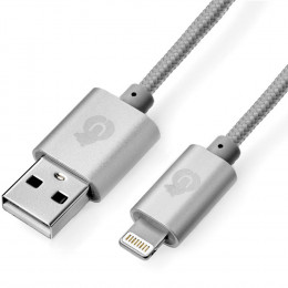 Кабель uBear Cord (DC01CG01-I5) USB - Lightning 1м серый