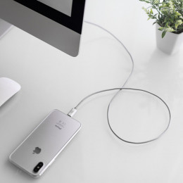 Кабель uBear Cord (DC01CG01-I5) USB - Lightning 1м серый