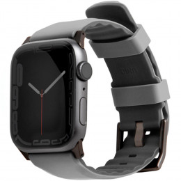 Ремешок UNIQ 45MM-LINUSGRY для Apple Watch 49 (45, 44, 42) mm. силиконовый серый Linus S-M-L