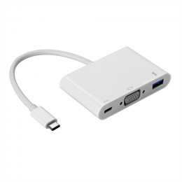 Переходник OEM (9163) Type-C to HDMI/VGA/USB3.0/USB-C/Audio