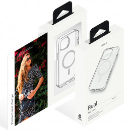 Чехол uBear Real Case пластик прозрачный (с MagSafe) для iPhone 14