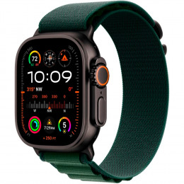 Apple Watch Ultra 2, 49 мм, корпус из титана Black Titanium, Alpine Loop Dark Green L