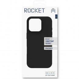 Чехол Rocket Silk силикон (с MagSafe) для iPhone 16 Pro Max черный