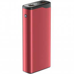ПЗУ OLMIO (QL-20) 20000mAh, 2 USB 1 USB-C 22,5W, красный