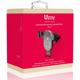 Держатель автомобильный Uzay (MG-01-BK) для смартфона черный