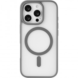 Чехол uBear Cloud Mag Case пластик серый/прозрачный (с MagSafe) для iPhone 16 Pro