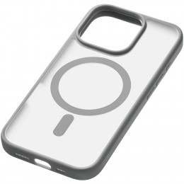 Чехол uBear Cloud Mag Case пластик серый/прозрачный (с MagSafe) для iPhone 16 Pro