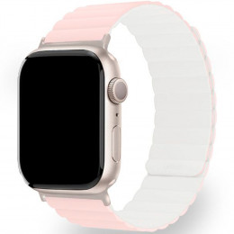 Ремешок uBear WB11RB01SM-AW для Apple Watch 38 (40, 41) mm. силиконовый розовый/бежевый Mode S (M)