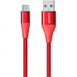 Кабель ANKER Powerline+ II (A8463H91) USB - USB-С 1,8м красный