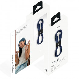 Кабель uBear Trend 60W (DC17DB12TR-CC) USB-C - USB-С 1,2м синий