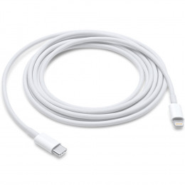 Кабель Apple (MKQ42ZM/A) USB-C - Lightning 2м. белый MFI