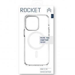 Чехол Rocket Prime Mag поликарбонат (с MagSafe) для iPhone 15 Pro прозрачный