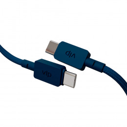 Кабель VLP Nylon cable (1031023) USB-C - USB-С 1,2м синий