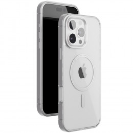 Чехол VLP накладка Element Case алюминий (с MagSafe) для iPhone 16 Pro прозрачный/серебристый