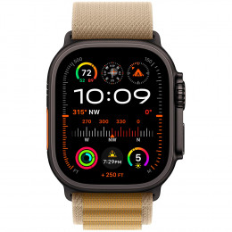 Apple Watch Ultra 2, 49 мм, корпус из титана Black Titanium, Alpine Loop Tan S