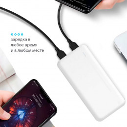 ПЗУ Gurdini Slim Series (GPBS-01B) 10000mAh, 2 USB 2.1А, черный