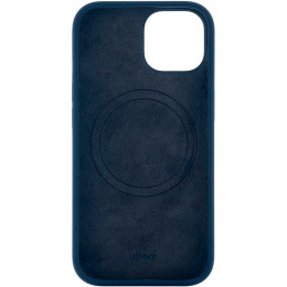 Чехол uBear Touch Mag Case силикон темно-синий (с MagSafe) для iPhone 15